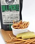 Pop Daddy Flavored Pretzels Sticks, Healthy Gourmet Pretzels Snacks, Dill Pickle, 212g
