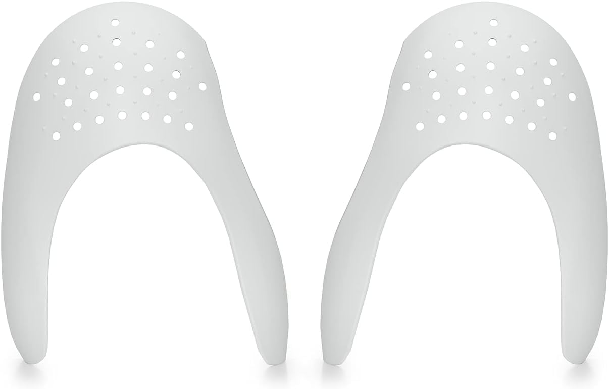 Anti Wrinkle Shoes Crease Indentation Protectors Shoes Flod Guards for Running Casual Shoes For Men's 6-11 / Women's 5-9 (WHITE)