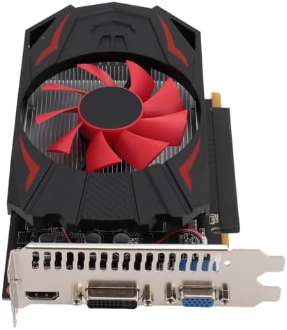 VBESTLIFE ,2GB DDR5 128bit Graphics Card,2560x1600 Resolution,PCI Express 2.0 16X Slot PCIE Video Card with Fan