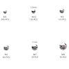 650 Pcs Steel Ball Bearing Balls 4mm to 8mm Precision Balls