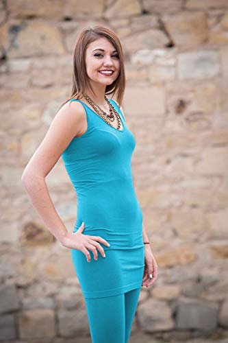 ELIETIAN Reversible V-Neck/Scoop Neck Thigh-Length Layering Sleeveless Dress/Top2