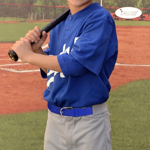 JASGOOD 2 Pack Baseball Belt Adjustable Softball Belts Elastic Waist Belt for Youth and Adult2