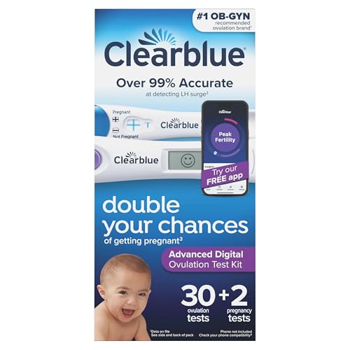 clearblue advanced digital ovulation test kit 32 ct