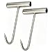 TinaWood 2pcs Stainless Steel T Hooks T-Handle Meat Boning Hook for Kitchen Butcher Shop Restaurant BBQ Tool