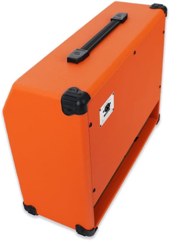 40W Orange Guitar Amplifier Combo Band Practice Amp Portable With Dual Inputs, Delay, Reverb,Treble,Middle, Bass, Gain And Mic.Aux.6.5" Speaker,110-240V,50-60Hz. 2 Channels For Overdrival And Clear - Image 6