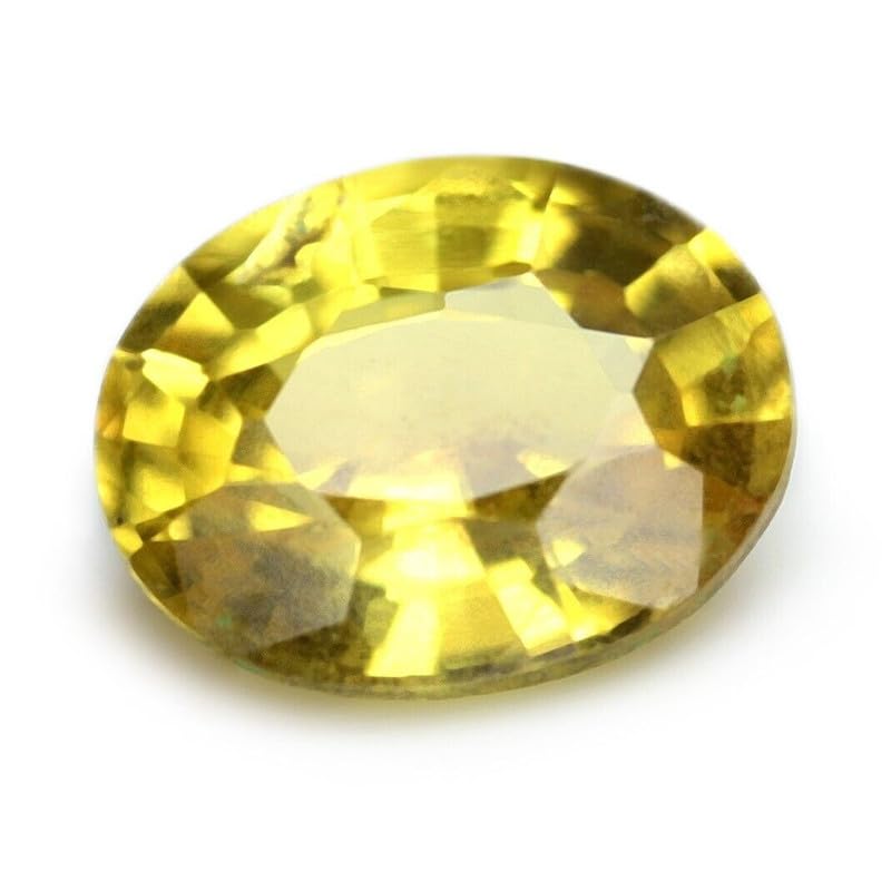 Saphir jaune naturel de qualité AAA++ non traité clarté supérieure