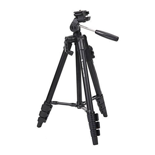 Fotopro X1 - Treppiede compatto DIGI-3400 4 sezioni rotula a 3 assi con adattatore per smartphone (SJ-85) e adattatore fotocamera d'azione (GA-1)