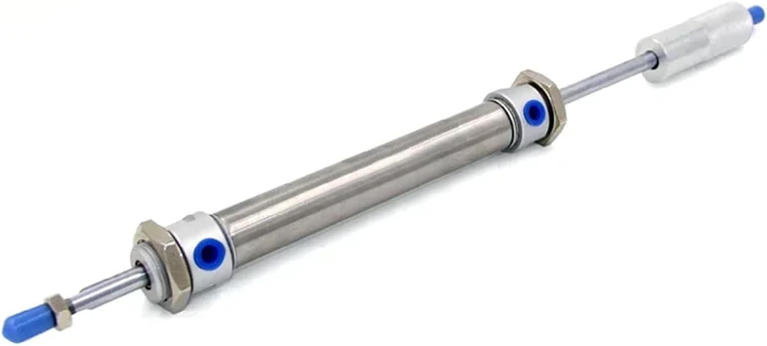 1pcs MAJ16 Series Stroke Adjustable Stainless Steel Mini Air Pneumatic Cylinder Piston Built-in Magnetic Ring Bore 16mm(MAJ16x25-25-S)