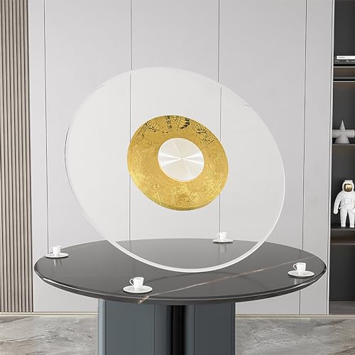 Dining room turntable for food, lazy susan for table top, Contemporary Glass Lazy Susan Turntable - Transform Your Dining Experience - Perfect for Homes & Restaurants (Size : 15.7inch) ( Size : A-15.7