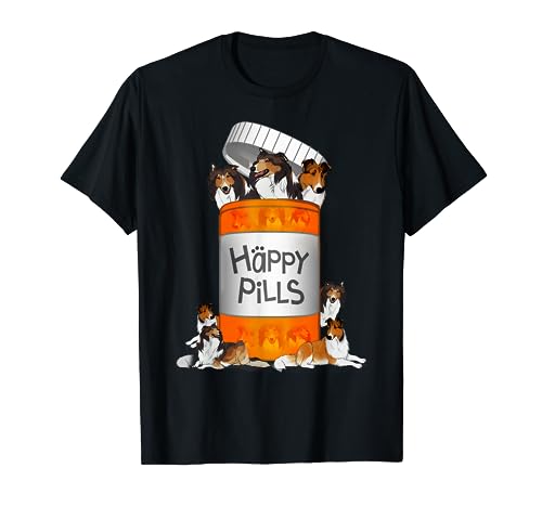 Happy Pills Rough Collie T-shirt