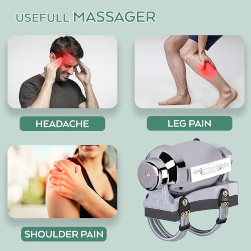 Image of ASBAH Professional Smart Finger Double Speed Electric Massager for, Head, Neck, Shoulder | Vibrating Machine for deep tissue | Salon Massage | Life long Body Massager | malish machine for pain relief
