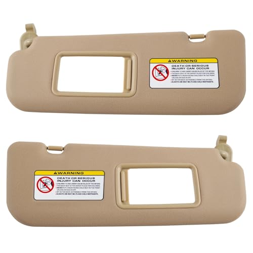 Pare-soleil cassé sur Elantra 2011-2015 ? Solution gauche beige avec cache-miroir