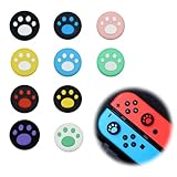 スティックカバー ロッカーキャップ アナログスティック ジョイ 保護 滑り止め保護 親指グリップ アシスト【Switch/Lite/Oled 対応】取り付け簡単 猫の爪 (10個セット)