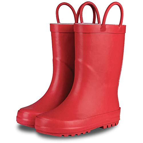 Red Kids Rain Boots Tot Shoes