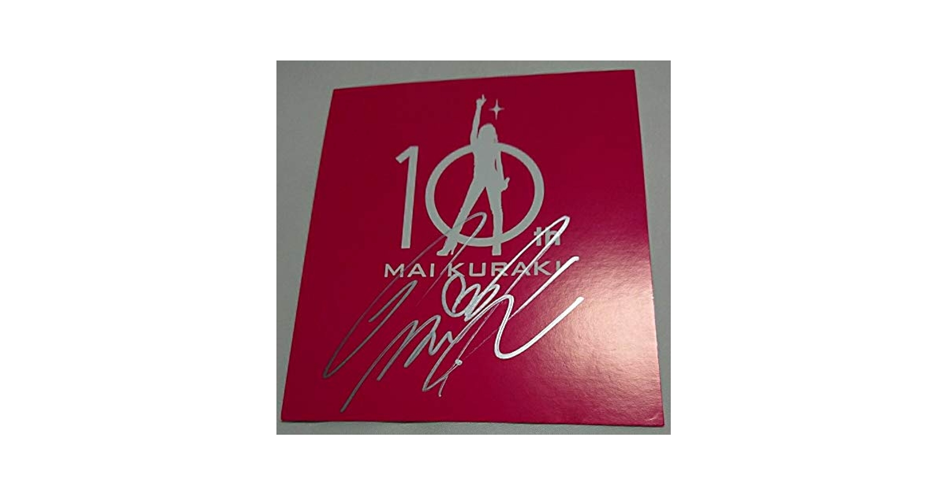 倉木麻衣　直筆サイン入り色紙　10周年FINAL! 東京ドームシティー限定。 倉木麻衣ピンク直筆サイン入り色紙☆10周年FINAL!東京ドーム