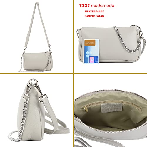 T237 - Small shoulder bag made of Italian leather3