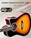Winzz Elektro Akustik Gitarre Western 4/4 Anfänger Erwachsene Kinder (Rechtshänder Sunburst-Glänzend)