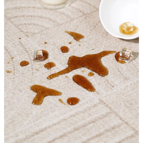Tapis de chevet de chambre à coucher à rayures de style crème - 5