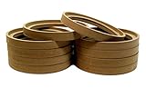 Audiopipe 5 Pair 8' MDF Wood Speaker Ring Recess with Bezel Fiber Glass Molds