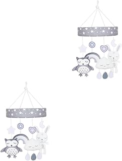 Toyvian 2 Peças Berço Móvel Brinquedo Pendurado Móvel Para Berço Celular Artesanal De Berçário Brinquedos Móveis De Alto Contraste Para Bebês Brinquedo Infantil Decoração De Berçário
