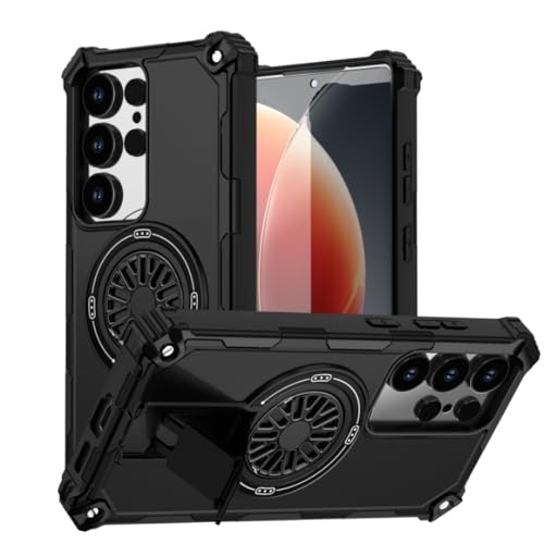 Coque Galaxy A36 5G aimantée noir mat avec protection antichoc intégrée