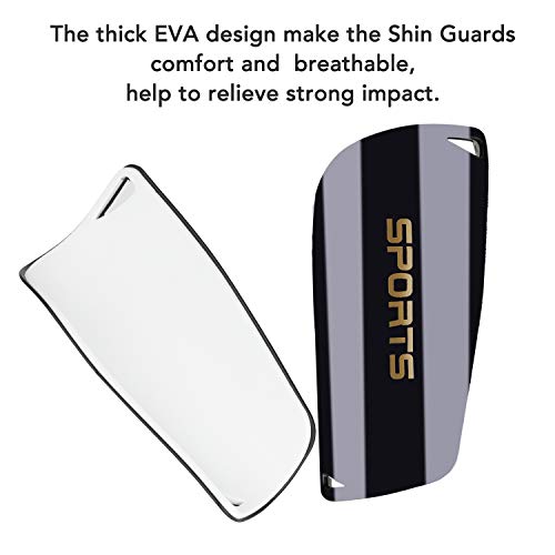 Caneleiras de futebol Jornarshar para jovens adultos, caneleiras deslizam em caneleiras de futebol p