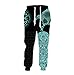 Produktbild YIOLEAMP 3D Wikinger Rabe Tattoo Print Hose Herren Damen Casual Mode Sweatpants Harajuku Jogginghose, Hose 2, 31-35