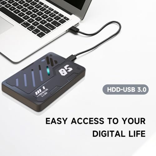 Disco duro externo para PC portátil de 500 GB ideal para trabajar viajas con estilo RGB 5