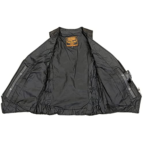 Image of Milwaukee Leather Premium Motorcycle Biker Rider Leather Vest for Women |LKL|ML|MLL|SH