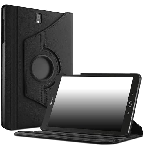 Image of M Cart 360 Degree Rotating Leather Case Cover for Samsung Galaxy Tab S3 9.7 inch (SM-T820 /T825 /T827) 2017 Release (Black)