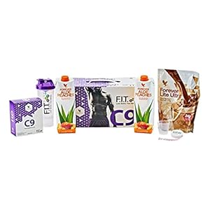 Forever Living Clean 9 Pack – New Flavours – Berry – Peach – 9 Day Detox Plan Diet (Chocolate Shake + Peaches Aloe Drink)