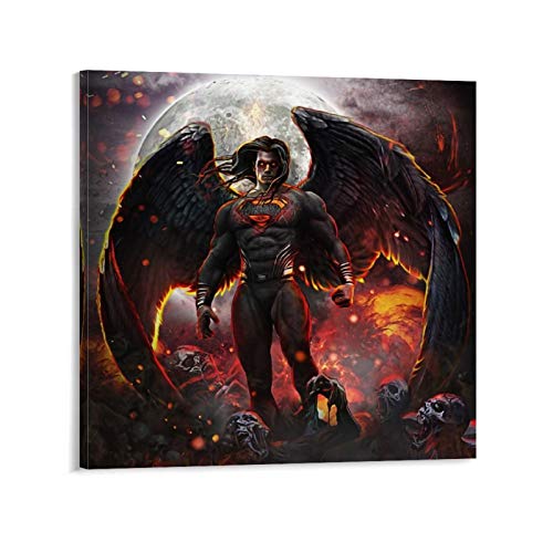 WUSOP Póster de Devil Superman, cuadro decorativo, lienzo para pared, sala de estar, póster para...