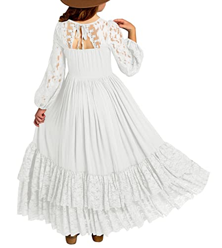 MITILLY Girls Boho Backless Maxi Dress