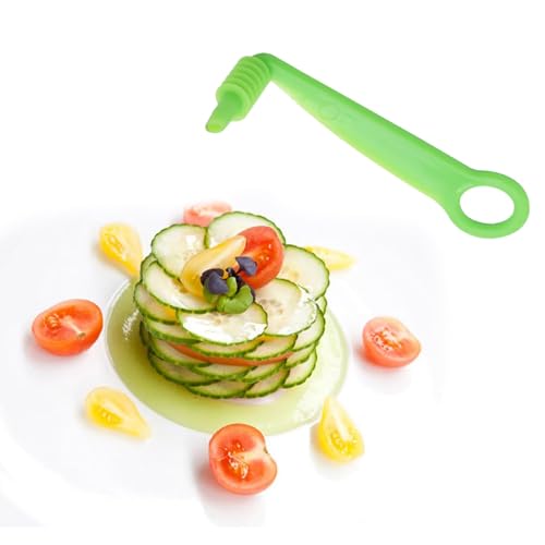 6 PCS Spiralizer for Vegetables, Portable Vegetable Spiralizer, Courgette Spiralizer Hand Slicer Cutter Cucumber Slicer Carrot Potato Spiral Cutter Spiraliser Kitchen Tools(Color Random) - Image 4