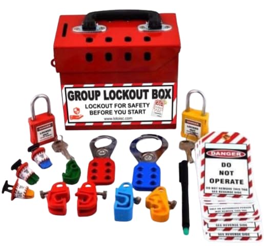 Loto Industrial Safety Electrical Lockout Kit With Group Box-image-45