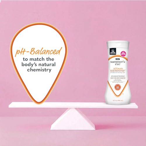 Image of Summer's Eve Ultimate Odor Protection Feminine Wash with Shea Butter - Up to 24 Hour Vaginal Odor Control, pH Balanced Formula, Clinically & Gynecologist Tested Intimate Body Wash - 15 Fl Oz