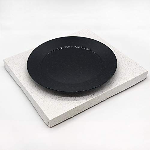Plato grande redondo まえじゅう漆器 color mármol negro miniatura 5