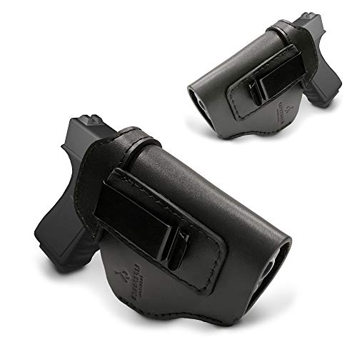 LifeForce Tactical 43X Holster, Best Concealed Carry Holster, Gun Holsters IWB/OWB Holster, Leather Cross Draw, Appendix Carry, Taurus G3C