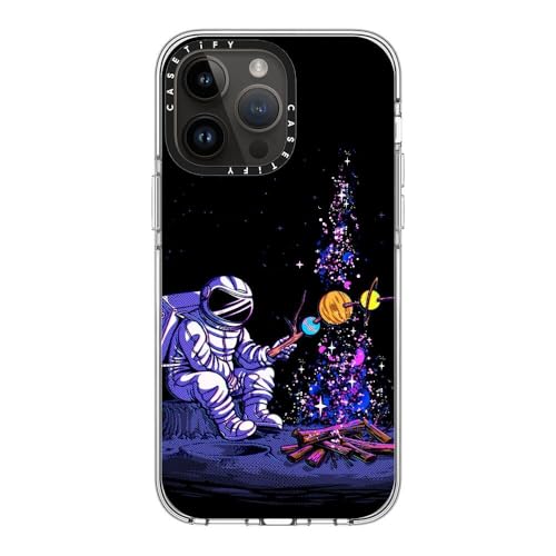 Coque iPhone 14 Pro Max CASETiFY transparente Moon Camping pour les passionnés d'aventure Magsafe