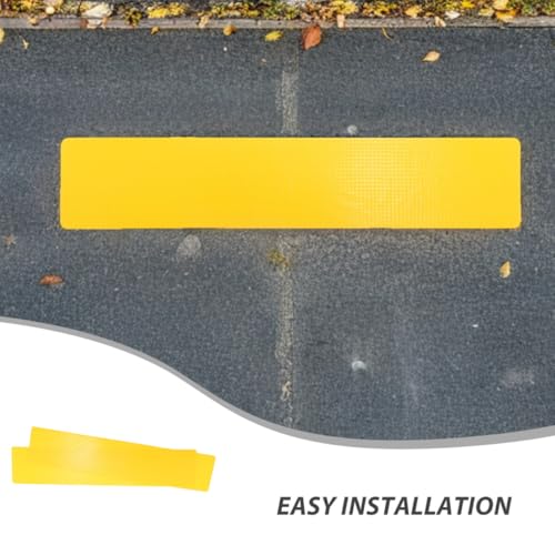 Marqueurs à disque plat jaunes avec lignes précises et lisses