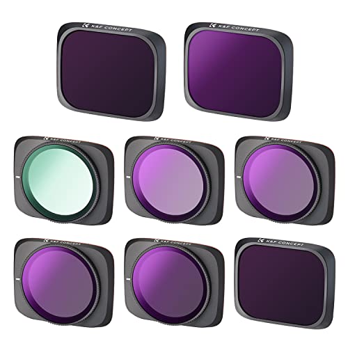 K&F CONCEPT Kit Filtre ND et Polarisant : ND4/PL+ND8/PL+ND16/PL+ND32/PL+ND64/PL+CPL+ND1000+ND2000 Compatibles avec DJI Air 2S