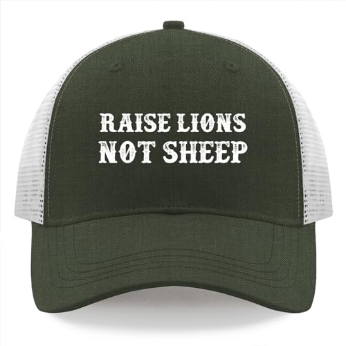 Raise Lions Not Sheep Golf Hat Cycling Cap for Men