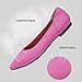 Women's Flats Shoes Pointed Toe Knit Ballet Comfortable Dressy Slip On Leopard Flat-Pink-8.5