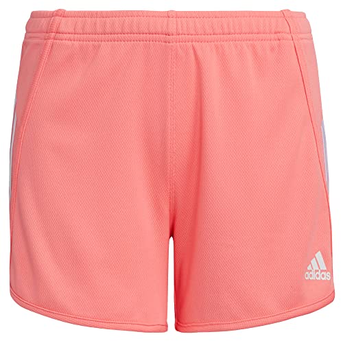 Short en mesh adidas fille avec taille élastique confort rose Acid Red taille 7/8 ans