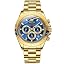 G2870：all Gold Strap ＆ Blue Dial