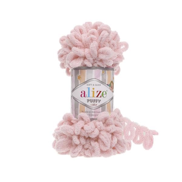 Alize Puffy Baby Big Loop Blanket Yarn 100% Micropolyester Soft Wool Each Ball 100g 9m - 161 Powder