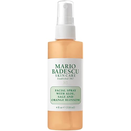 Mario Badescu Facial Spray with Aloe, Sage and Orange Blossom for All Skin Types | Face Mist that Hydrates & Uplifts
