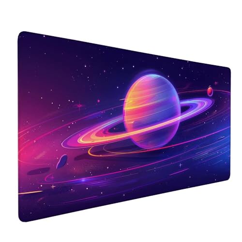 Podkładka pod mysz XXL 800 x 400 x 3 mm Podkładka pod mysz Galaxy Duża podkładka pod mysz do gier, duża podkładka pod mysz antypoślizgowa, podkładka na biurko z szytymi krawędziami dla graczy