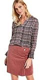 comma Damen 81.910.11.2219 Bluse, Mehrfarbig (59q3 AOP Check 59q3), (Herstellergröße: 40)
