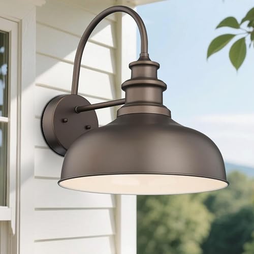 Bestshared 16 Inch Large Farmhouse Barn Light Industria Wall Mount Light Fixture Exterior Sconce Lighting Outdoor Wall Lantern Light Vintage Farmhouse Lamp for Porch,Garage(16"-2pack) by Bestshared - Image 5